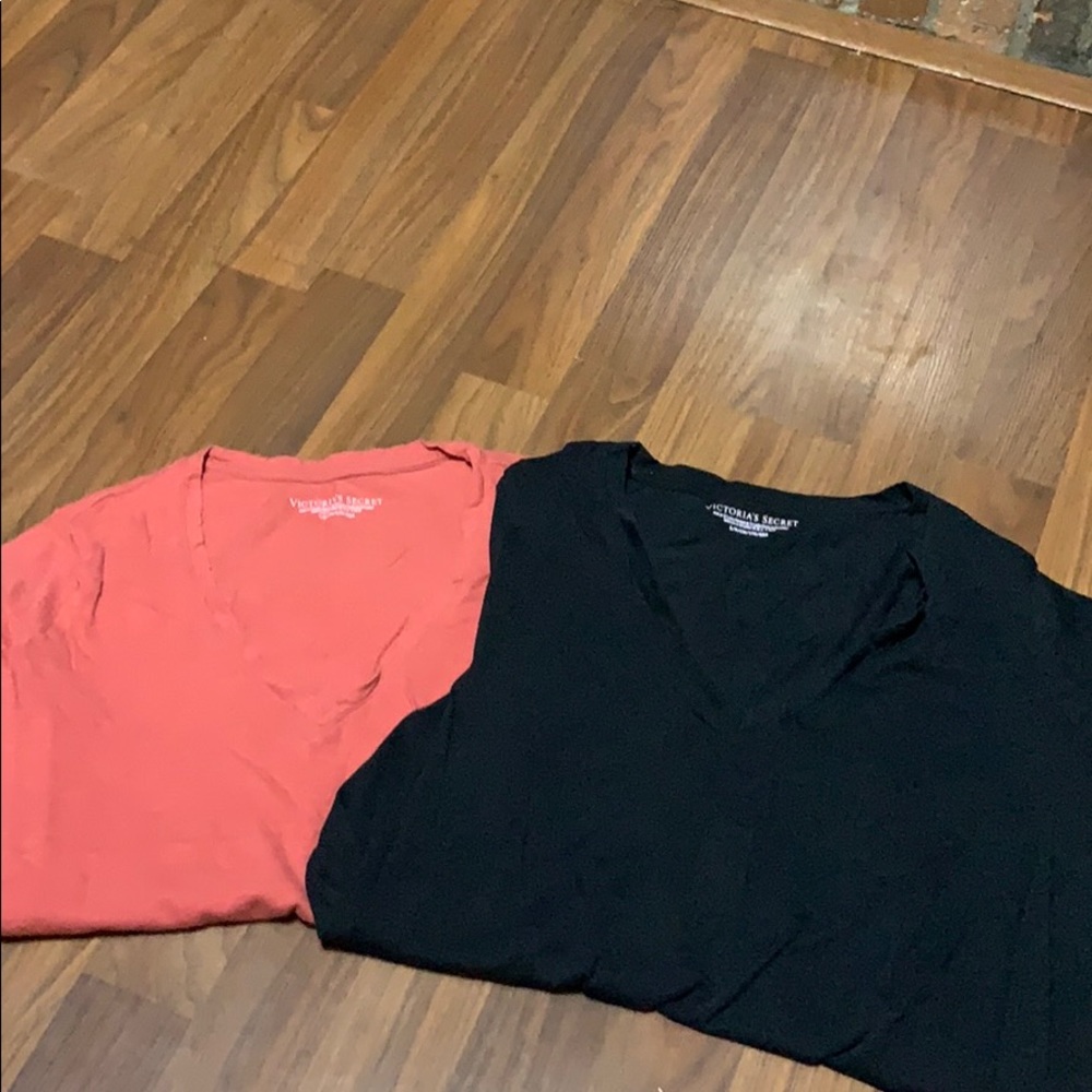 TWO Victoria’s Secret Short Sleeve Tees